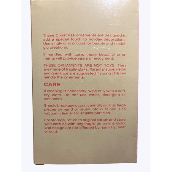 Corning Glass Works Christmas Decor Set Of 6 Vintage Ornaments - Picture 11 of 12